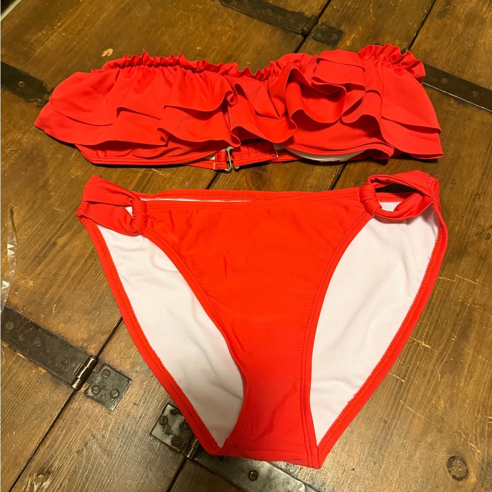 Hapari Vibrant Red Bikini Top